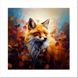 Beautiful Autumnal Fox Posters and Art